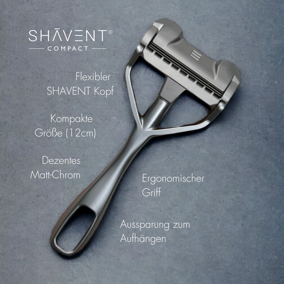 SHAVENT hochwertiges Material, Metall, kein Plastik, langlebig